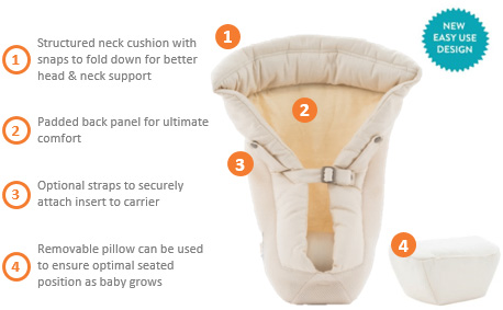 using ergo with infant insert
