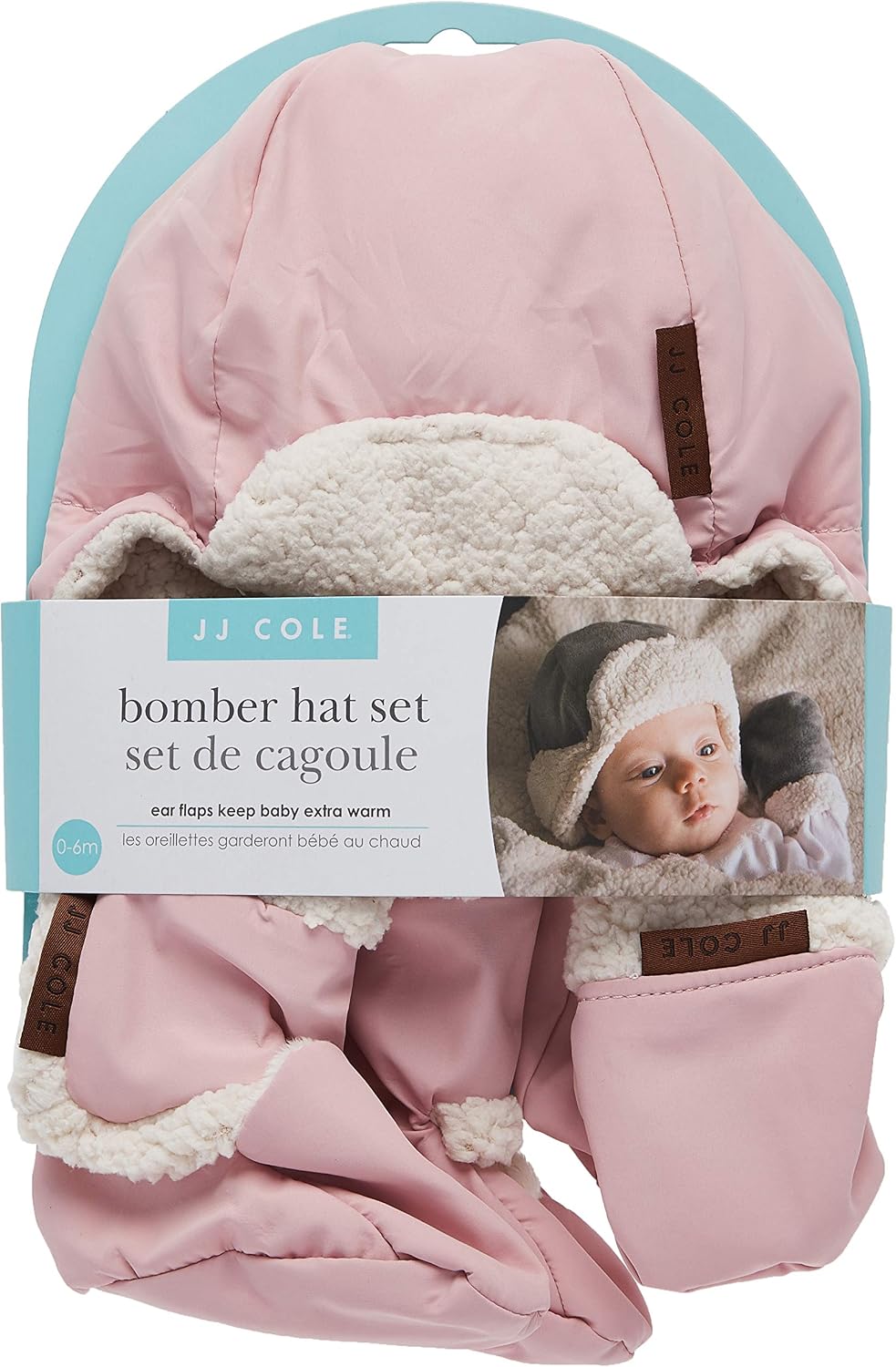 jj cole bomber hat set pink1