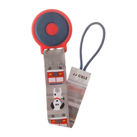 jj cole pacifier clip fire dog