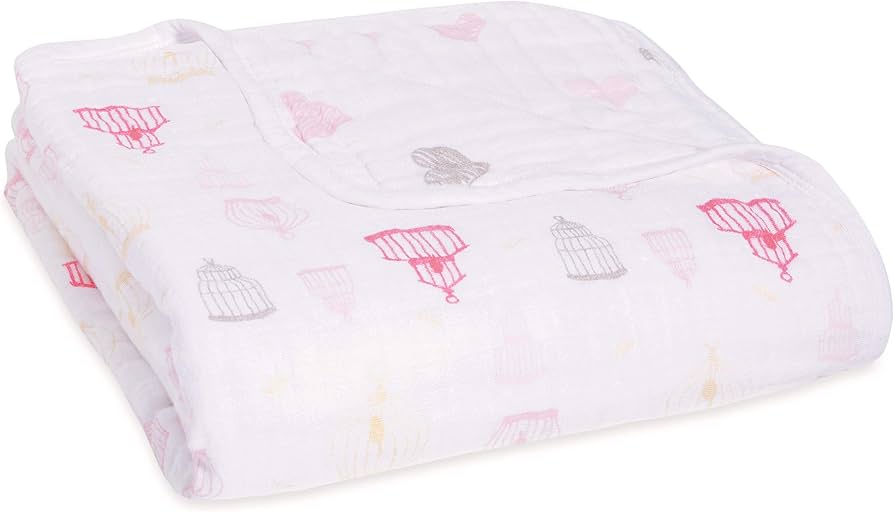 aden & anais lovebird birdcage dream blanket