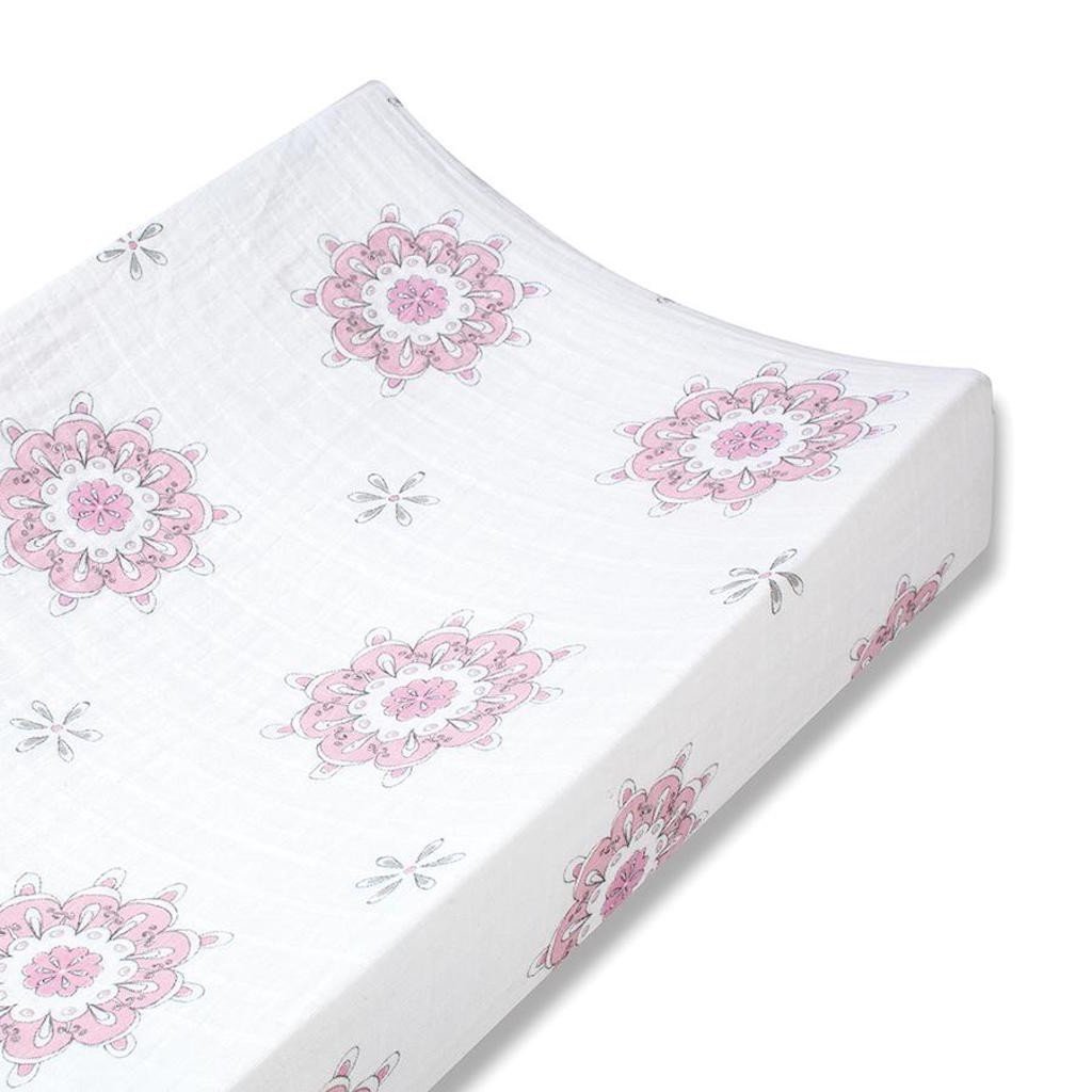 Aden & Anais Classic Changing Pad Cover For The Birds Medallion