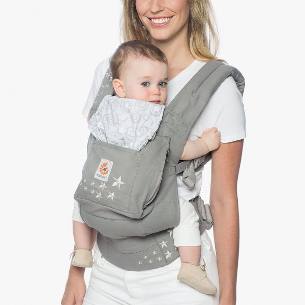 ergo baby carrier gray with stars