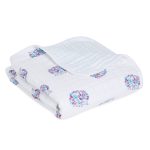 aden and anais stroller blanket thistle
