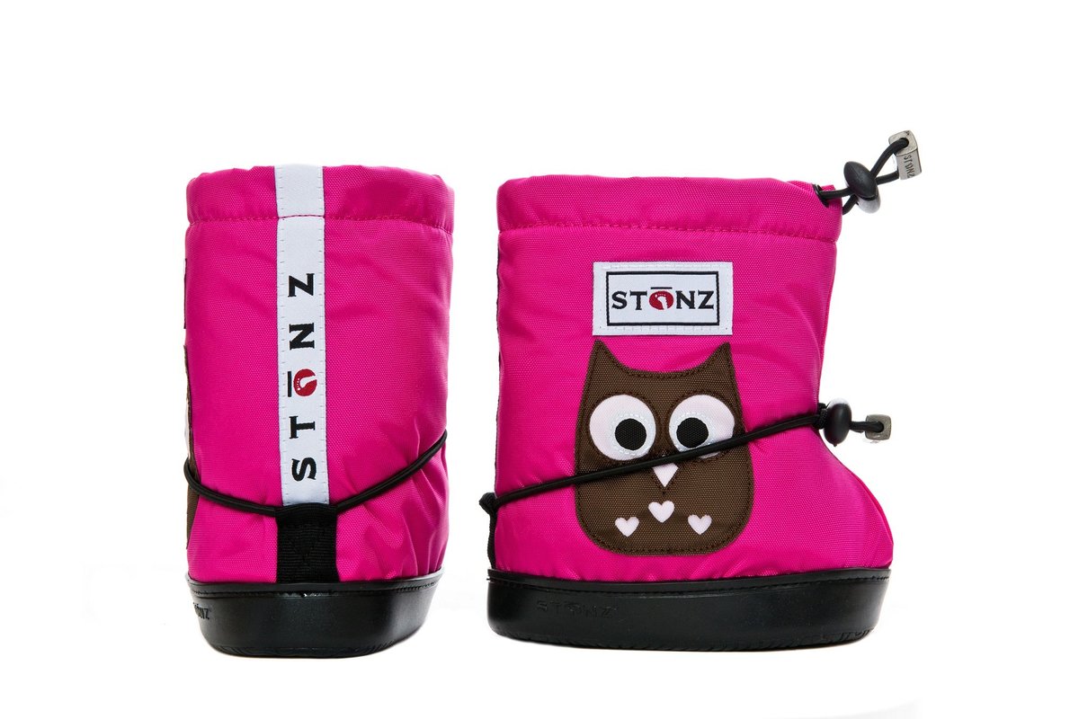 Stonz Winter Booties Fuchsia Owl 