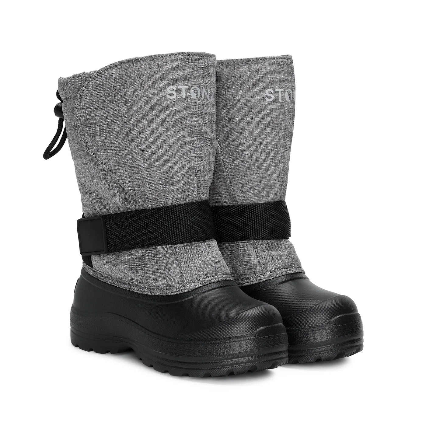 stonz heather grey velcro