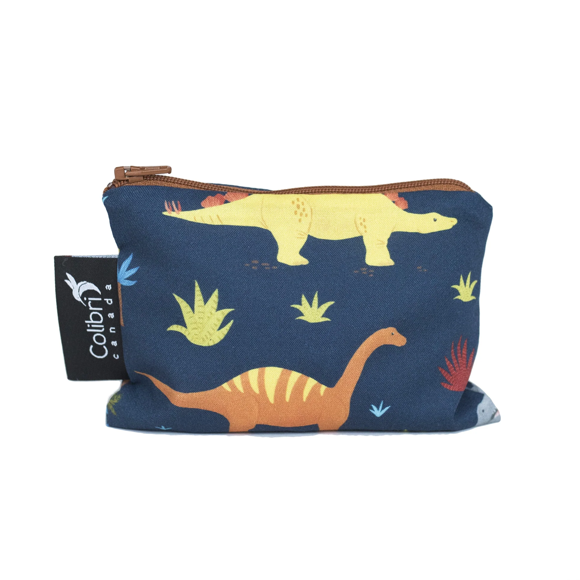 colibri small reusable snack bag dino