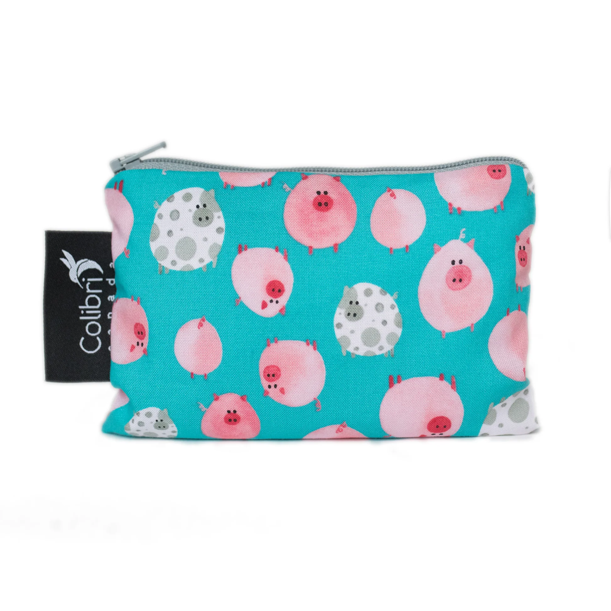 colibri small reusable snack bag oink