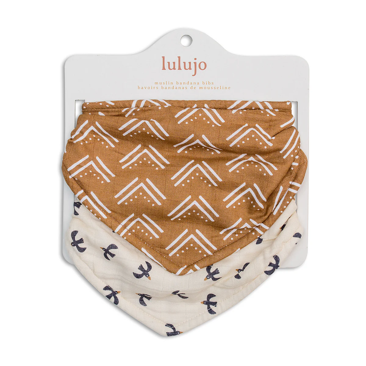 lulujo bib Mudcloth + Black Birds5