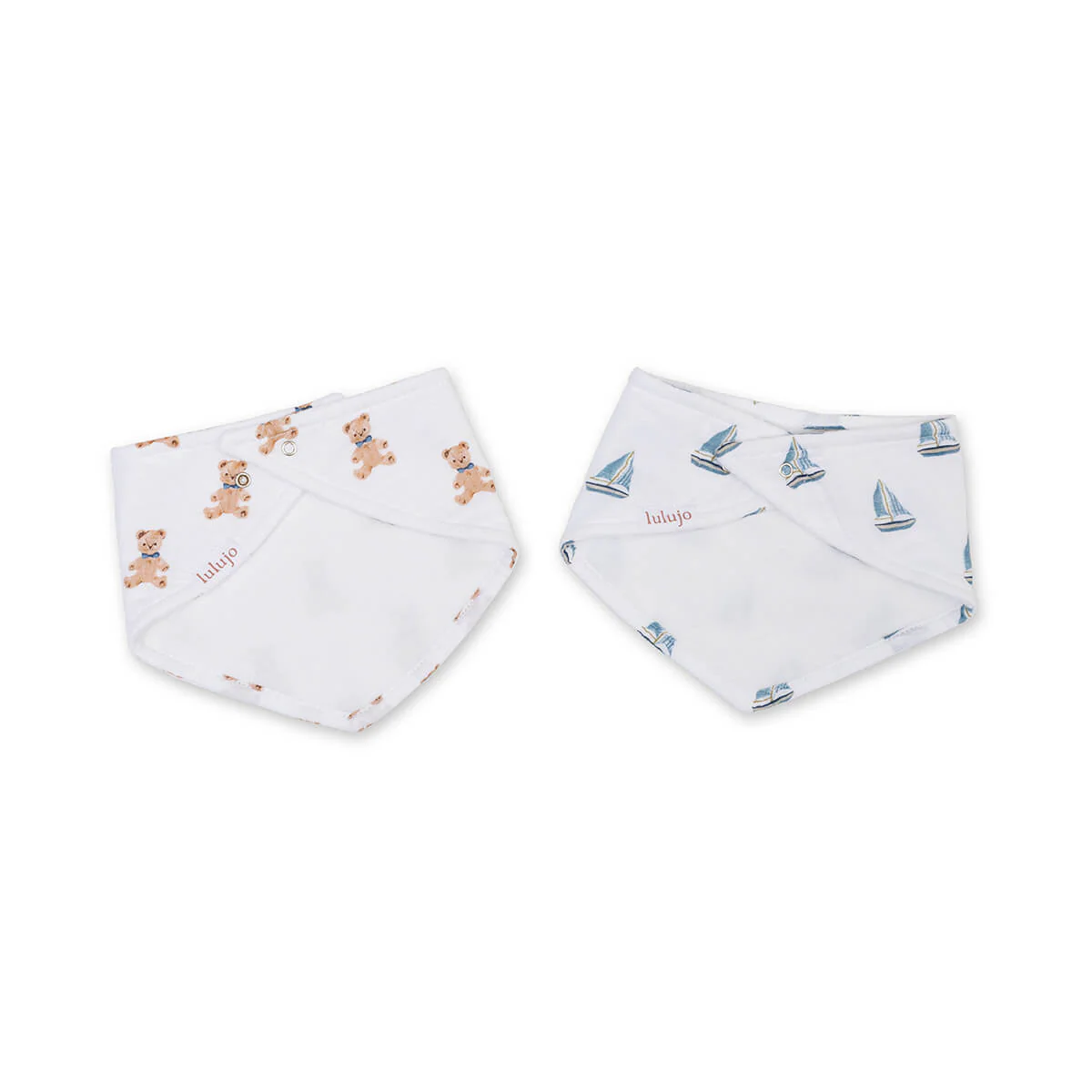 lulujo bib Vintage Bear + Sailboats1