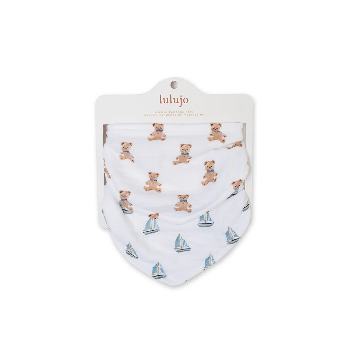lulujo bib Vintage Bear + Sailboats2