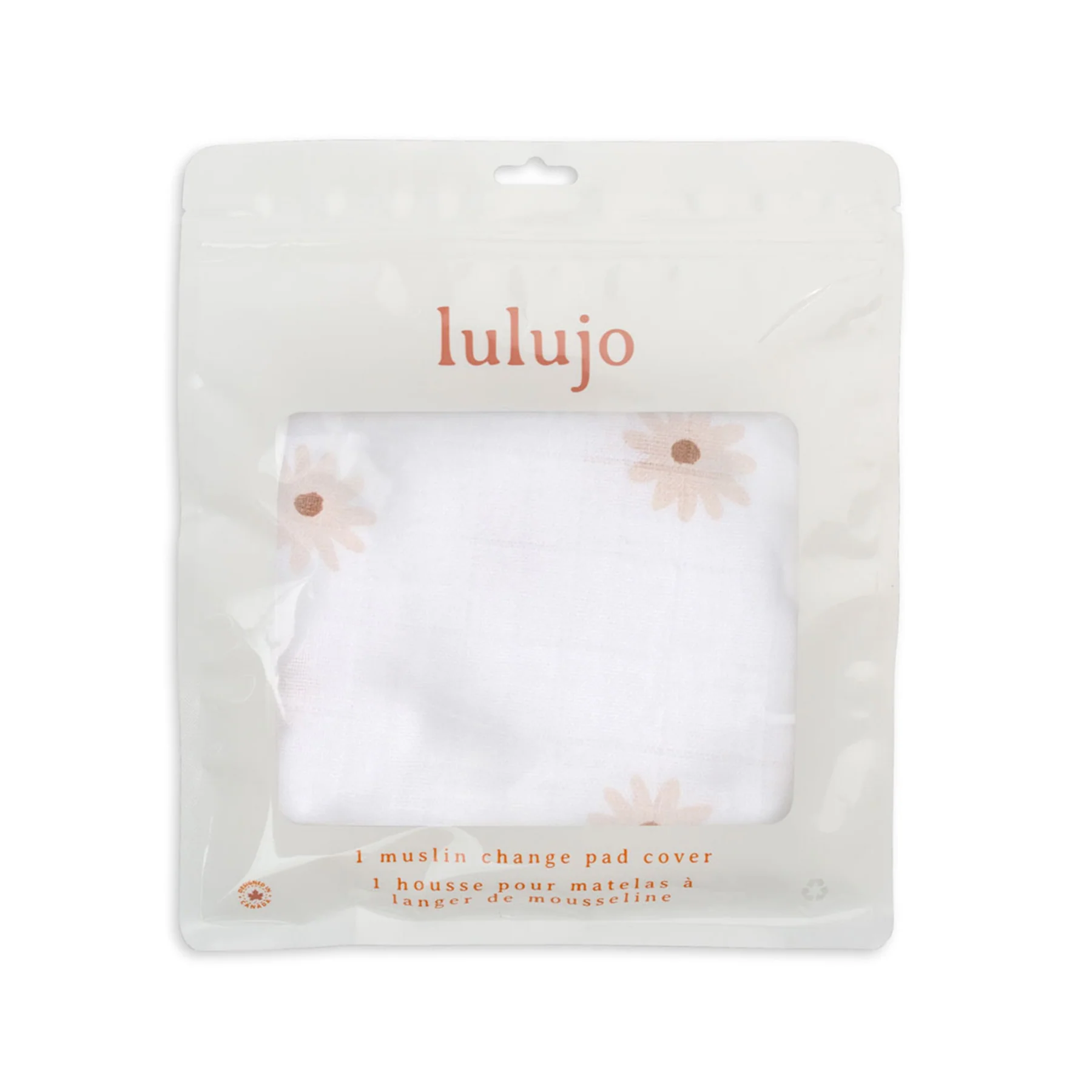 lulujo change pad cover Daisies1