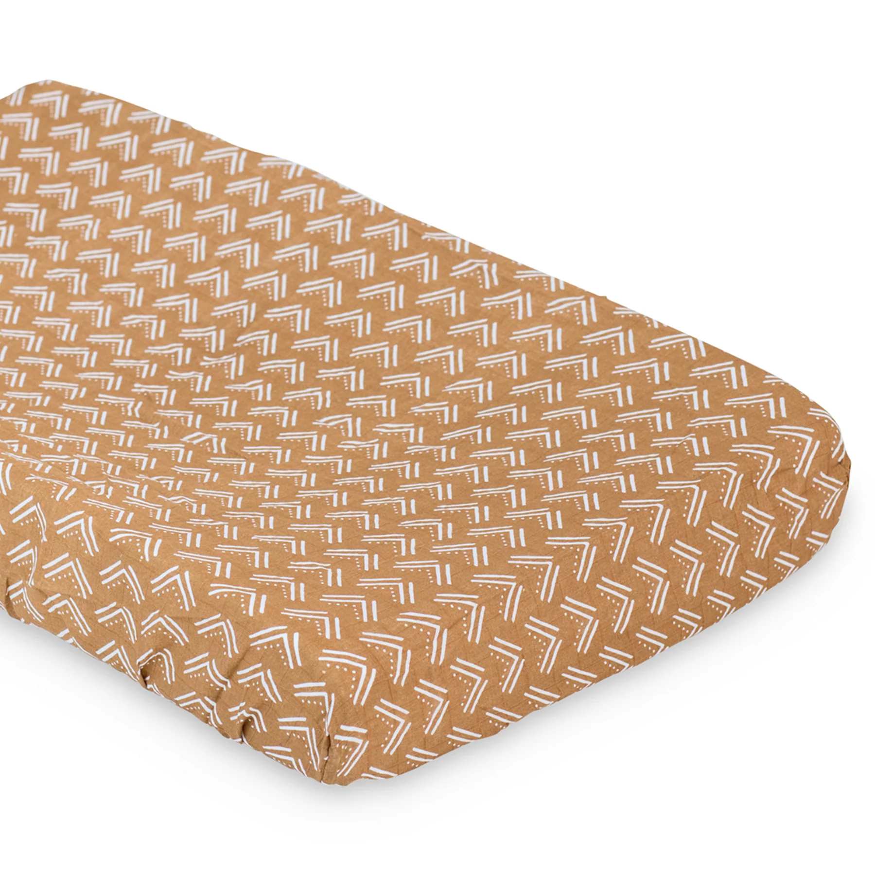 lulujo change pad cover Mudcloth