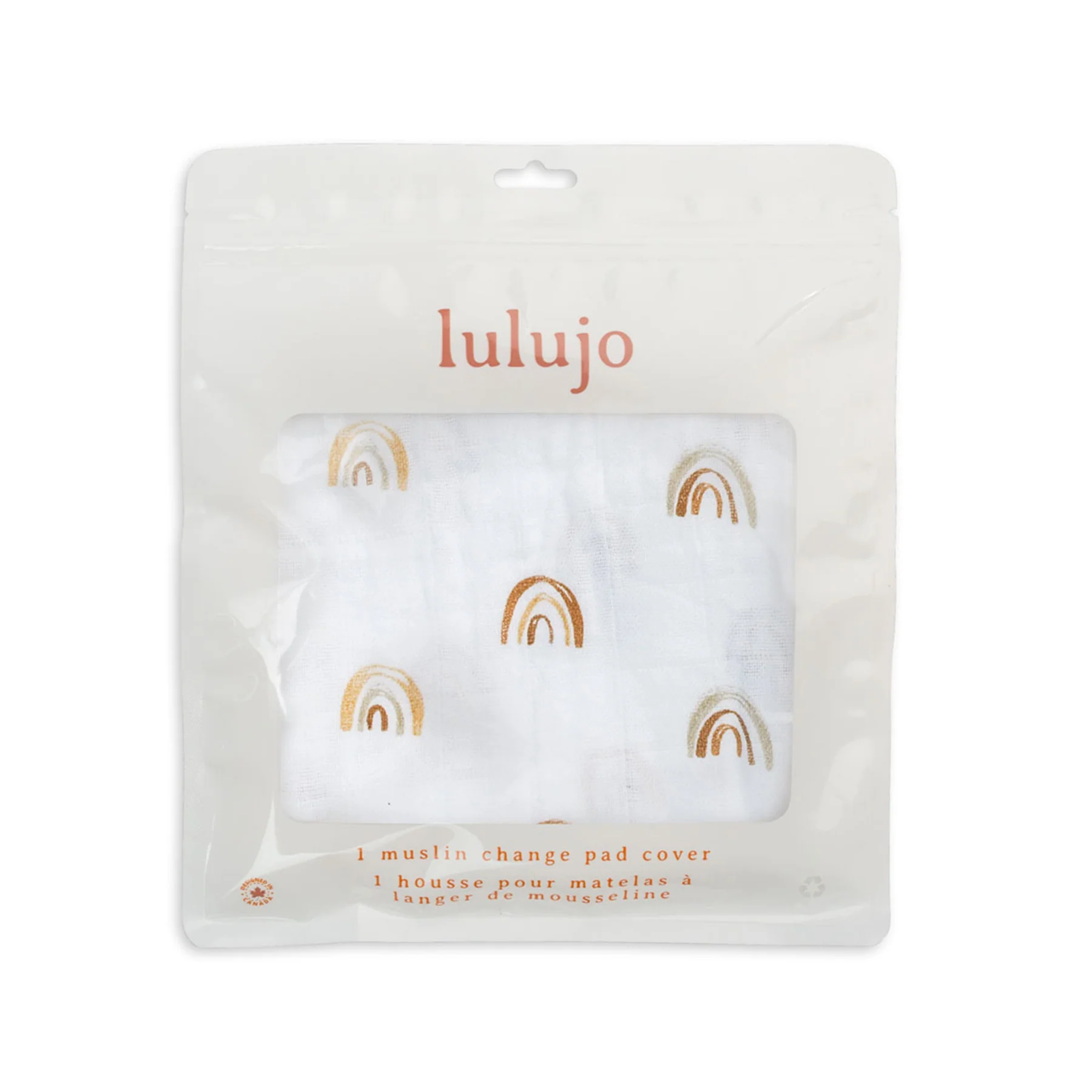 lulujo change pad cover Rainbow3