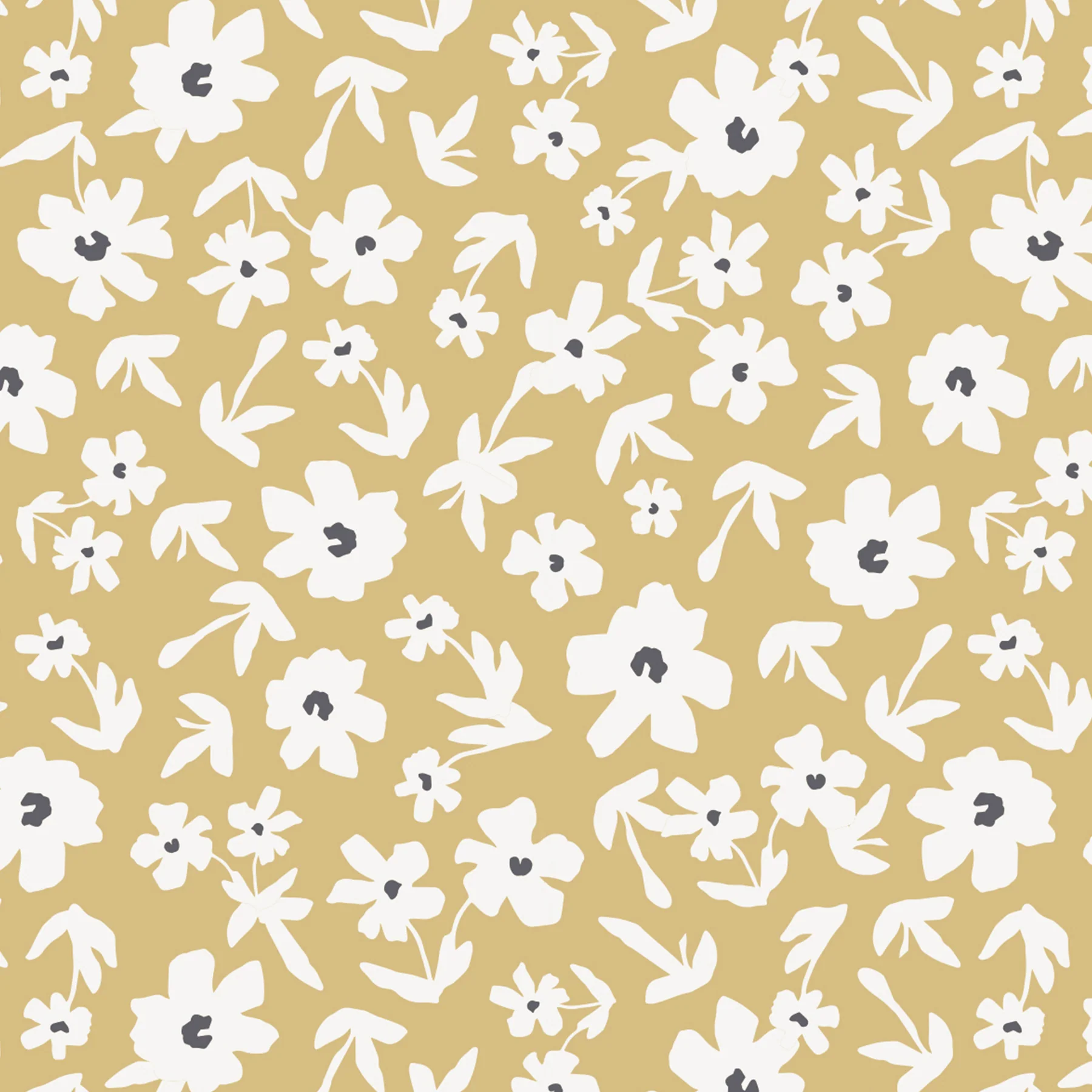lulujo change pad cover Yellow Wildflowers1