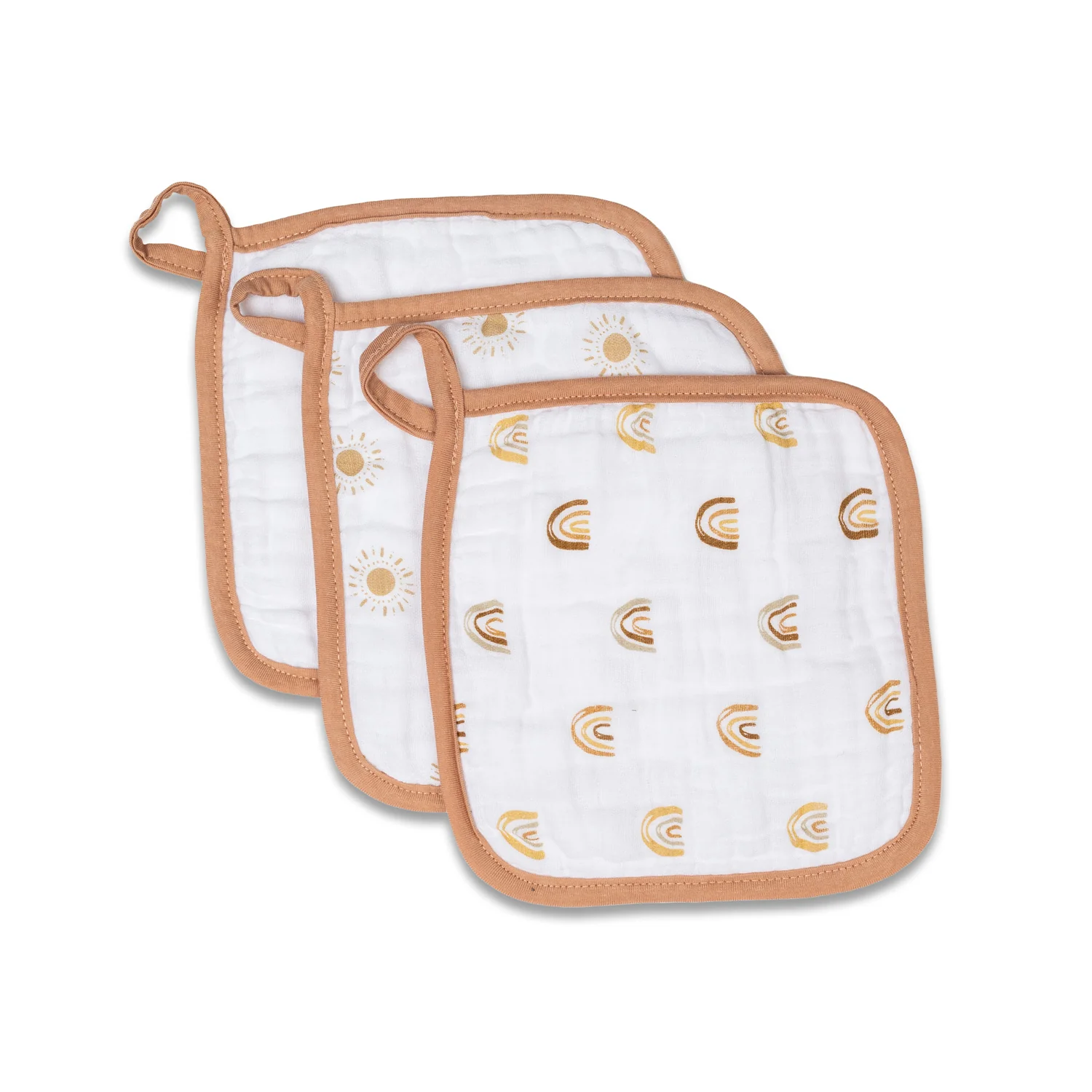 lulujo muslin facecloths sun