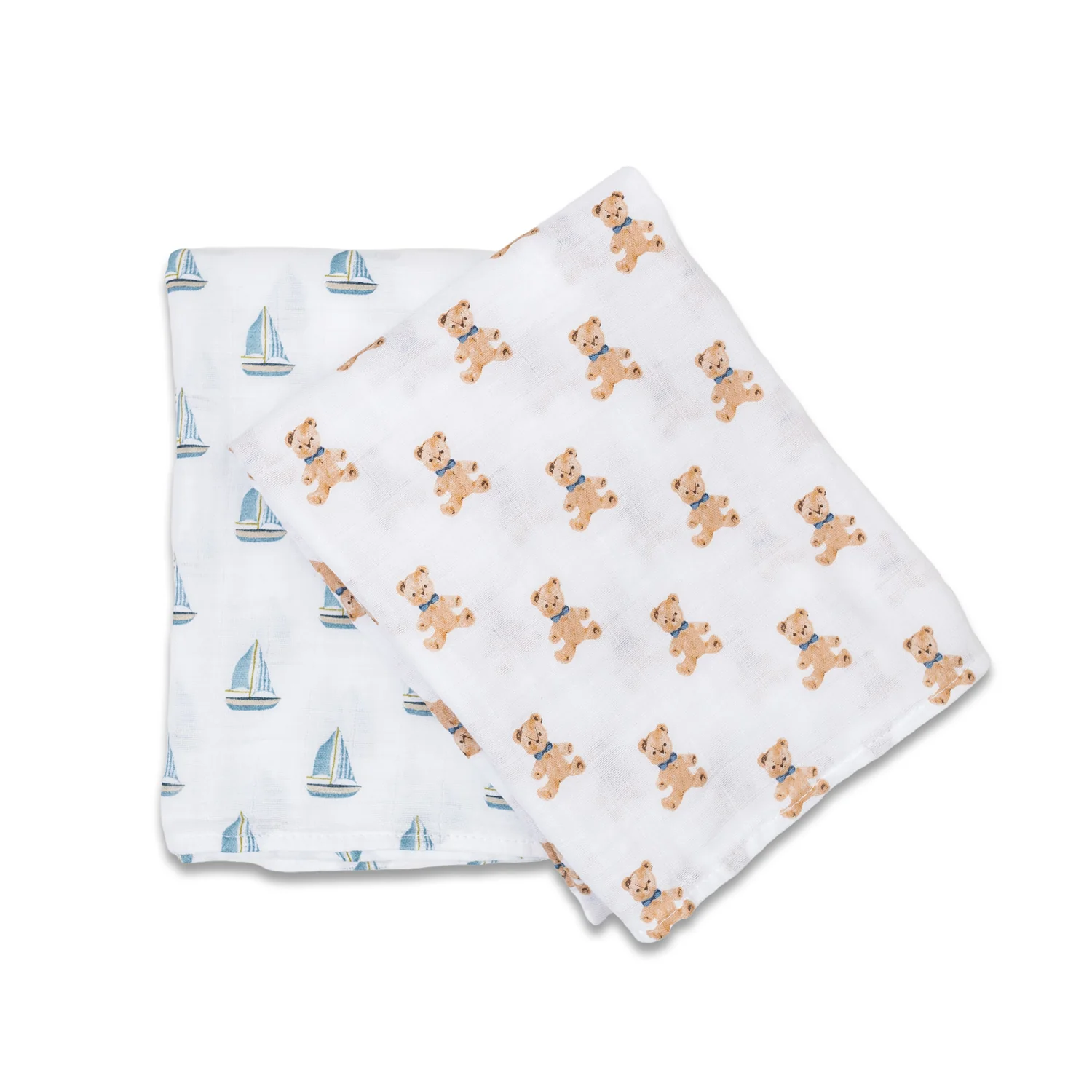 lulujo swaddle 2pk bears1