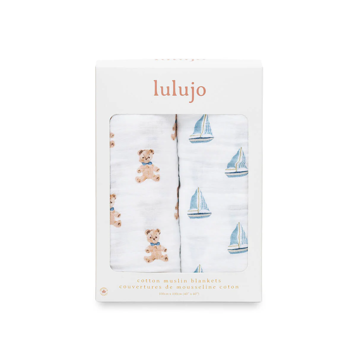 lulujo swaddle 2pk bears2