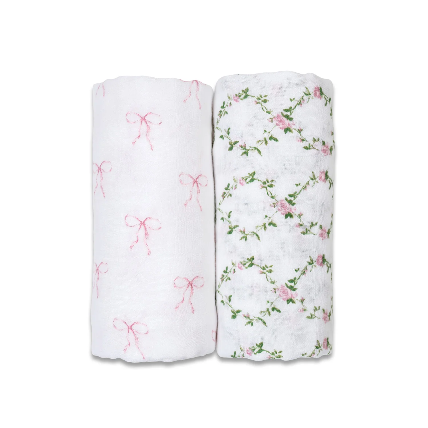 lulujo swaddle 2pk bows1