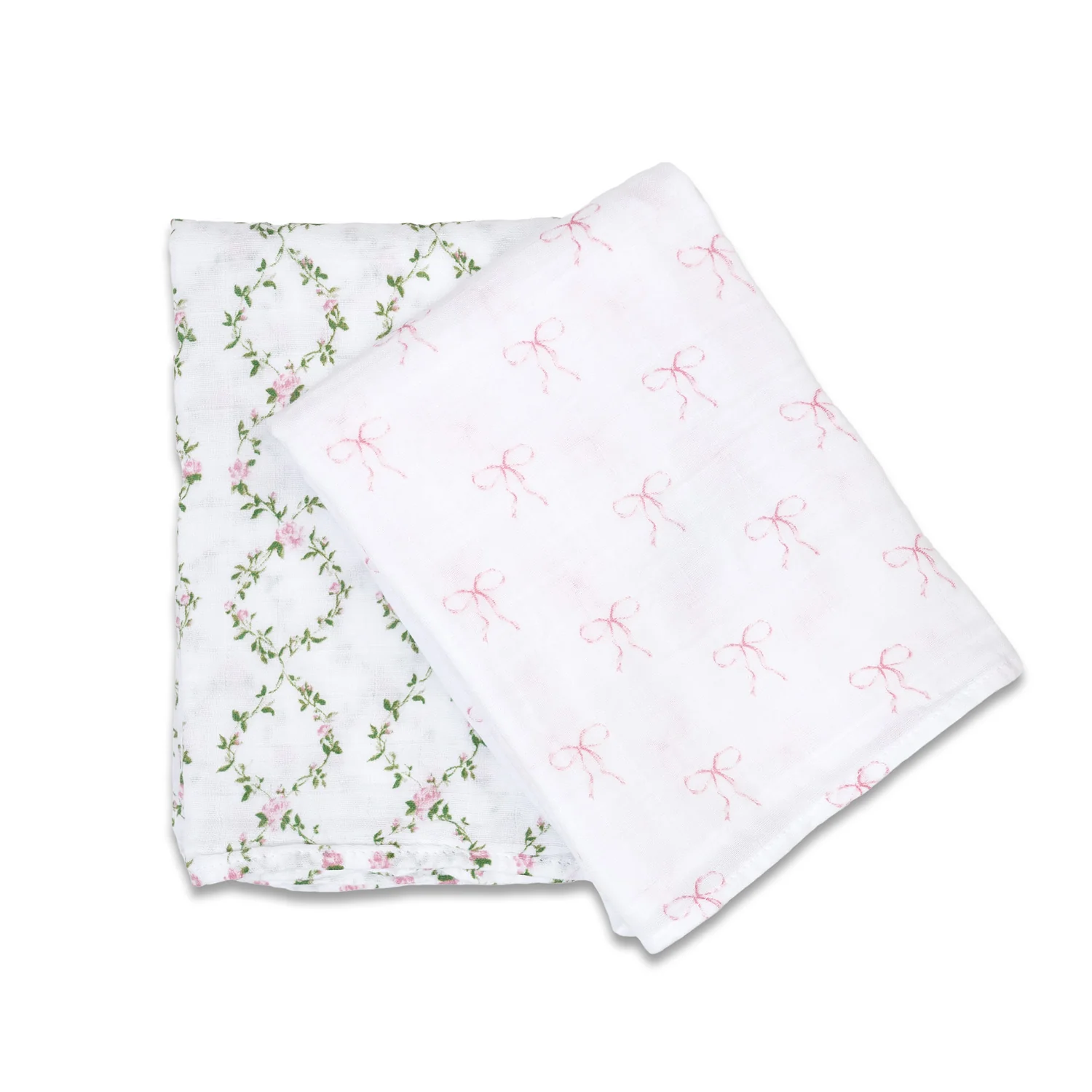 lulujo swaddle 2pk bows2