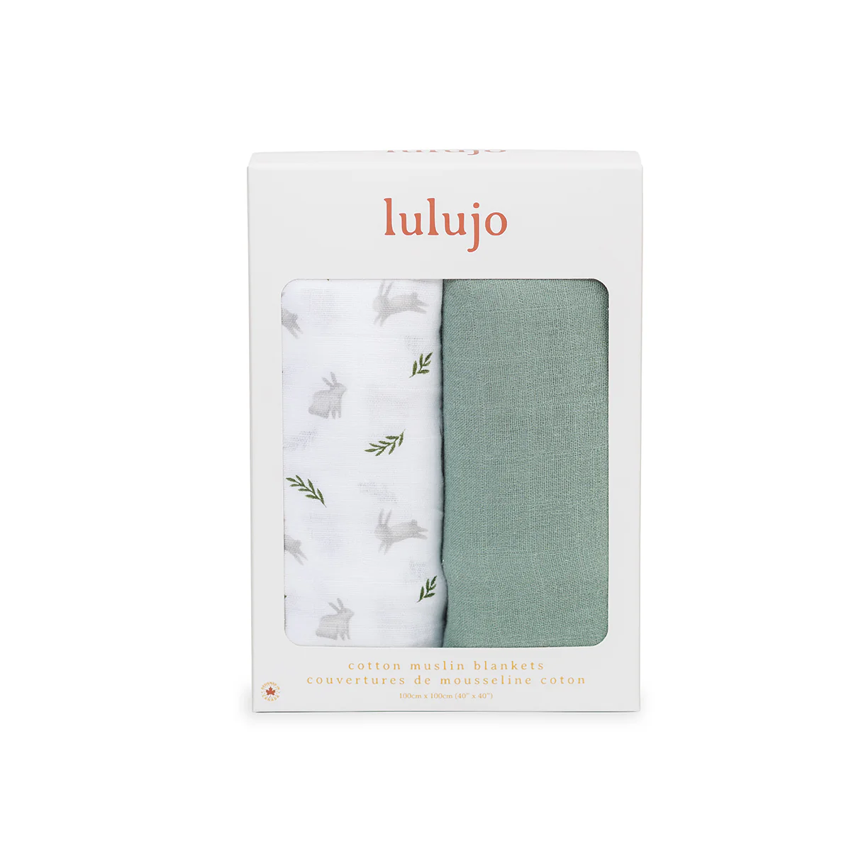 lulujo swaddle 2pk bunnies