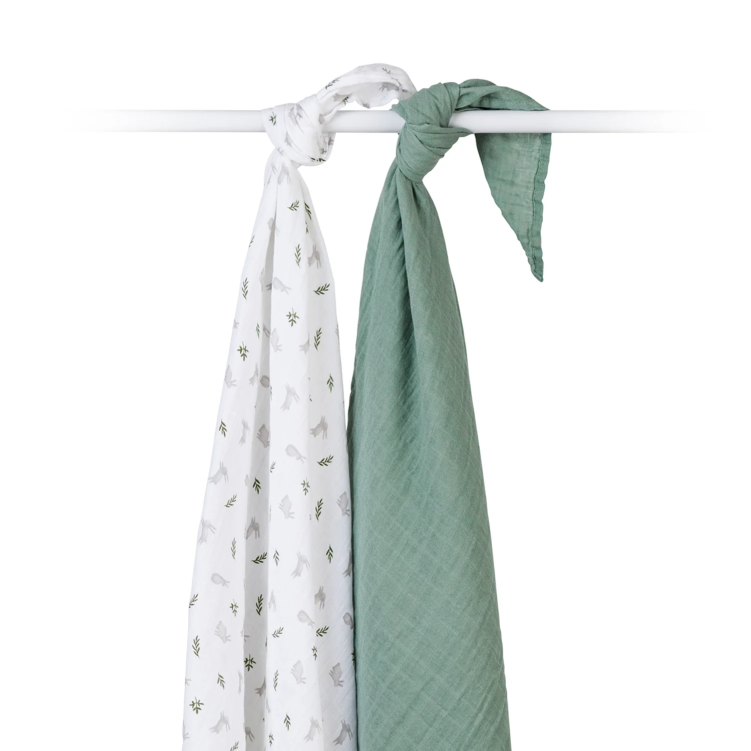 lulujo swaddle 2pk bunnies2