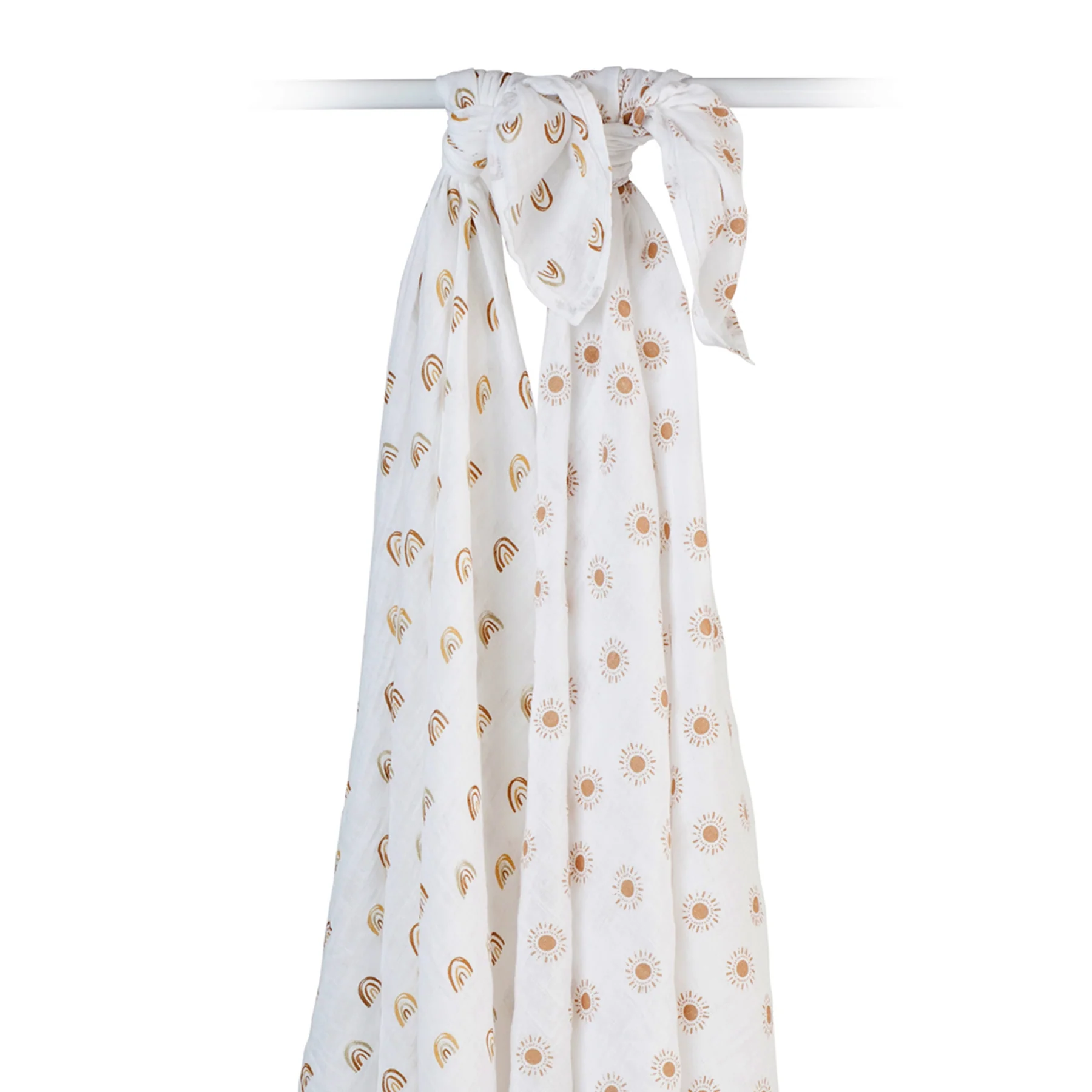 lulujo swaddle 2pk rainbows and stars2