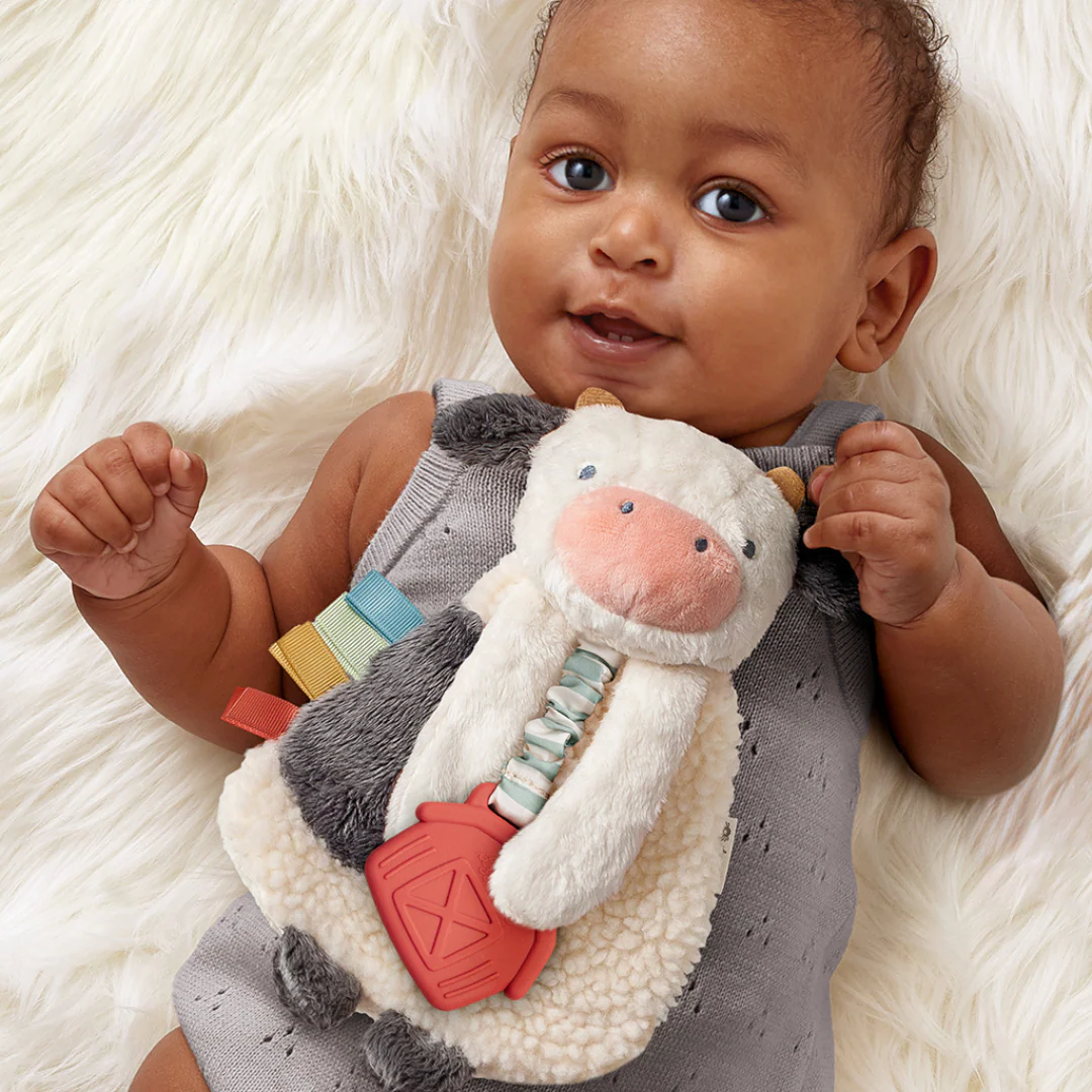 itzy ritzy Itzy Lovey Infant Toy cow5