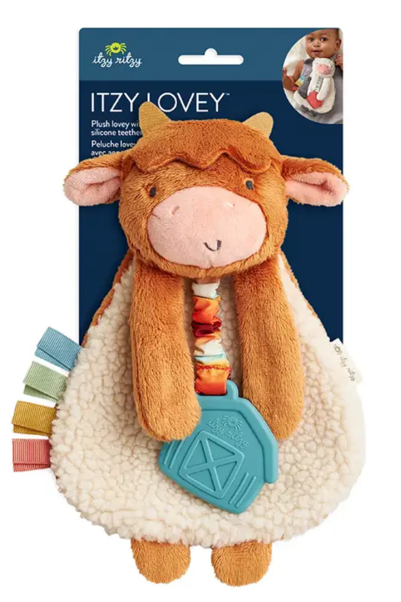 itzy ritzy Itzy Lovey Infant Toy highland cow