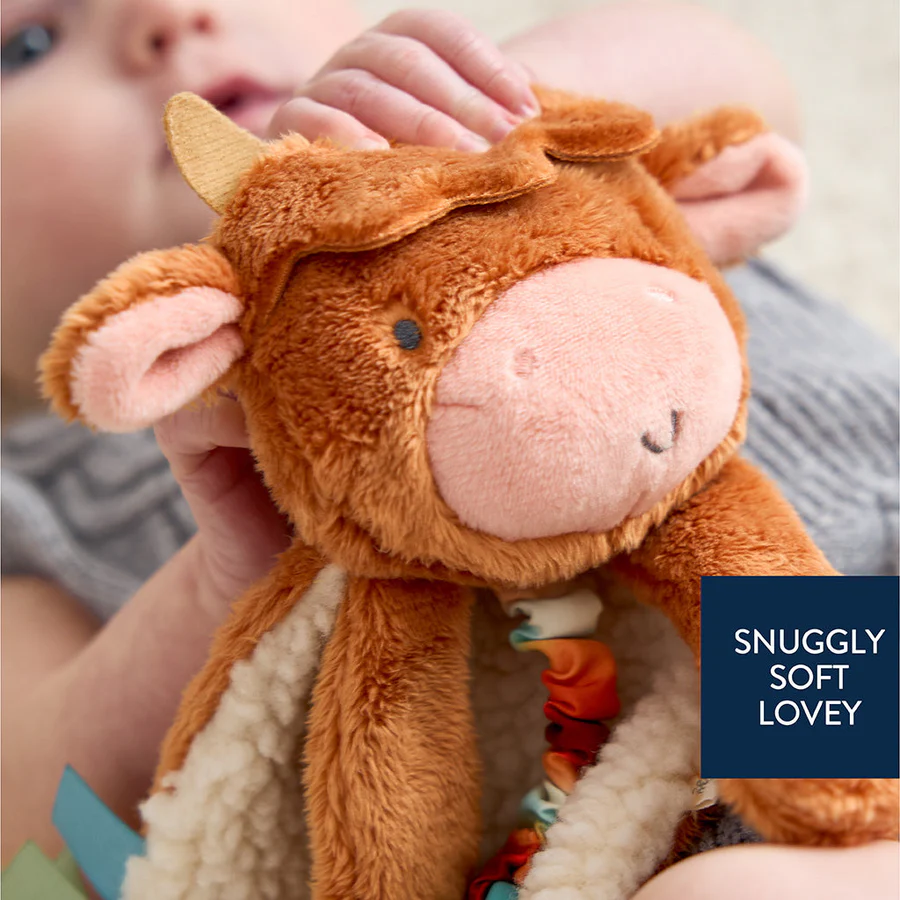 itzy ritzy Itzy Lovey Infant Toy highland cow1