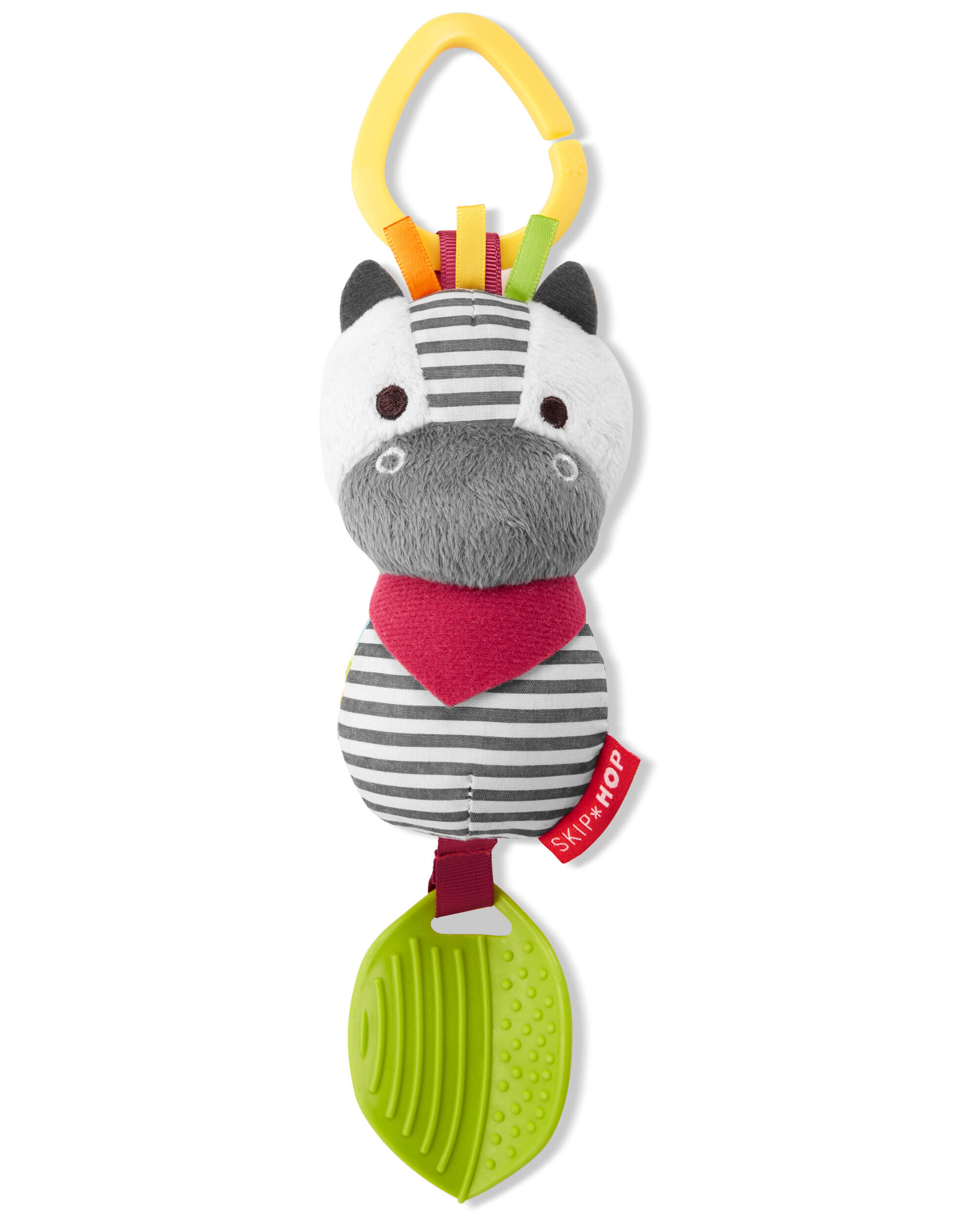 skip hop Bandana Buddies Chime & Teether Toys zebra