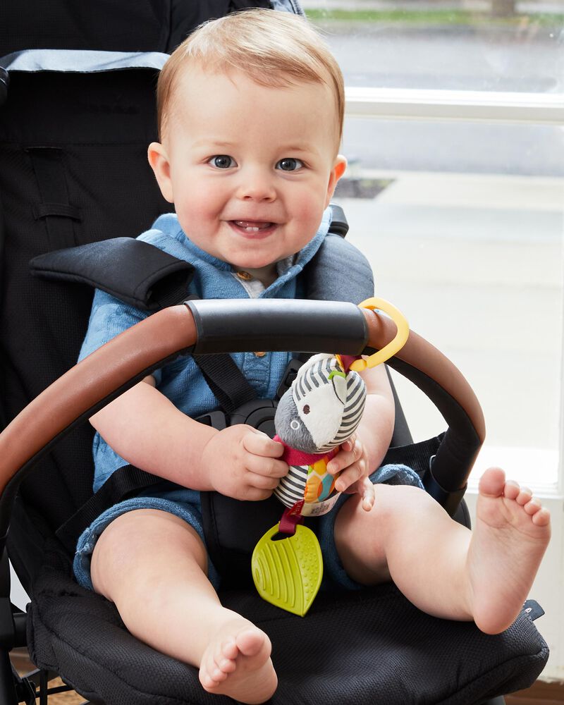 skip hop Bandana Buddies Chime & Teether Toys zebra1