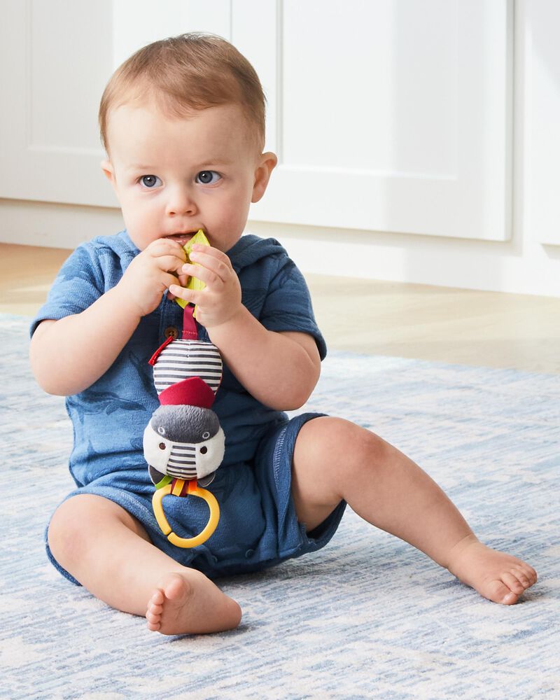 skip hop Bandana Buddies Chime & Teether Toys zebra3