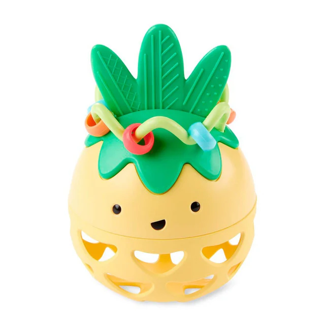 skip hop Farmstand Roll-Around Pineapple Rattle Baby Toy