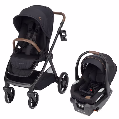 maxi cosi Oxford Stroller & Mico Luxe+ Travel System -Designer Black