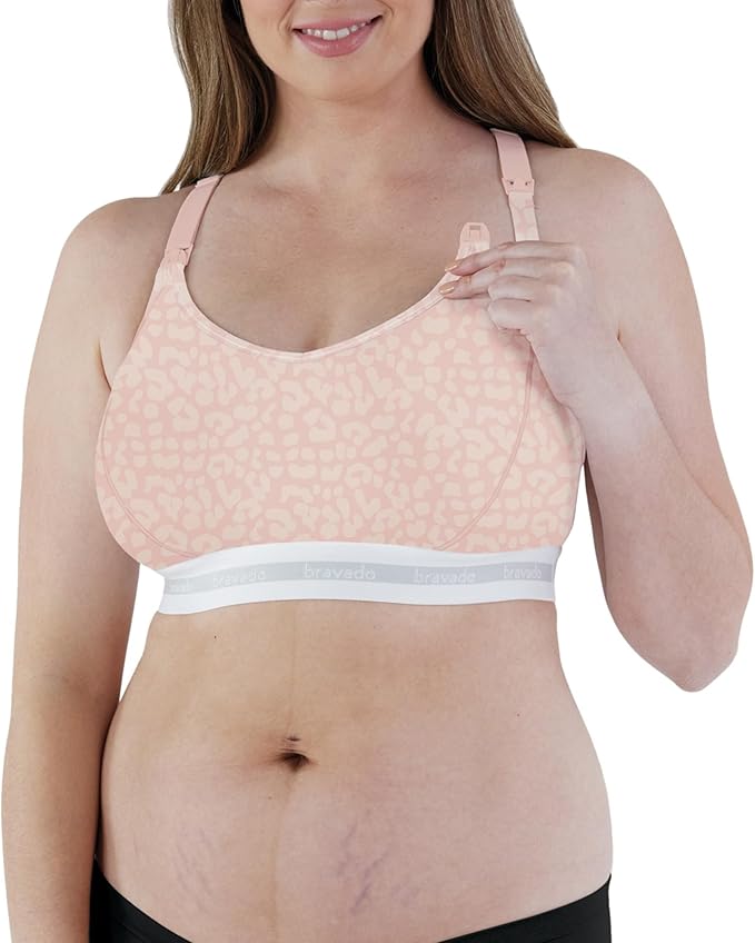 bravado original full cup pink leopard